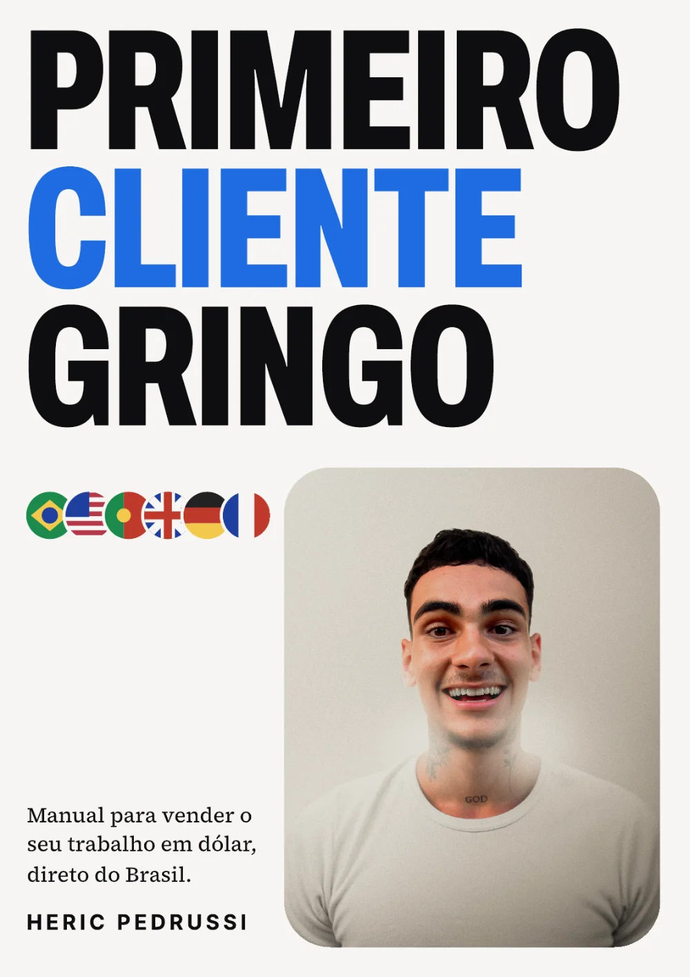 Capa do livro Primeiro Cliente Gringo, de Heric Pedrussi